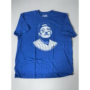 Bill Murray Chicago Cubs by Chive Apparel T-Shirt MLB Baseball. Size 3XL Blue